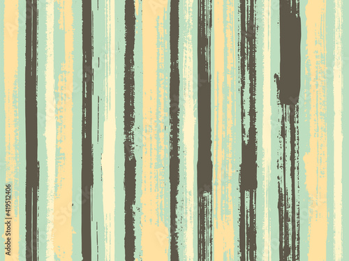 Sloopy gouache vertical lines vector pattern.