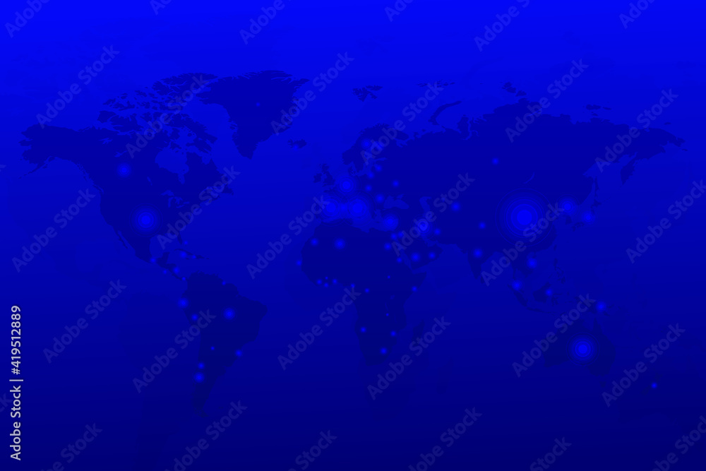 Obraz premium Spread of coronavirus from China around the world. Covid 19 map confirmed cases report worldwide globally
