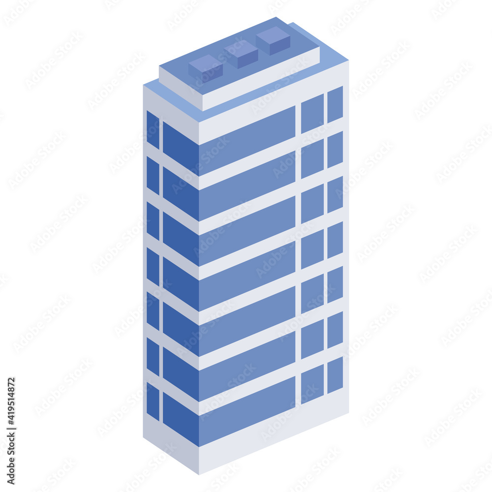 isometric lilac building style icon isometric lilac building style icon