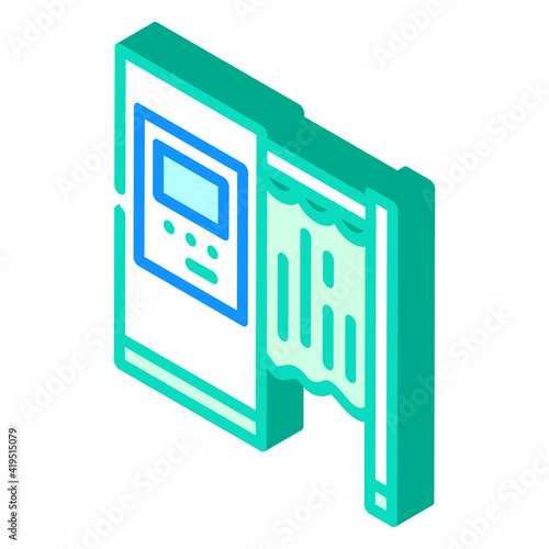 photo kiosk isometric icon vector illustration sign