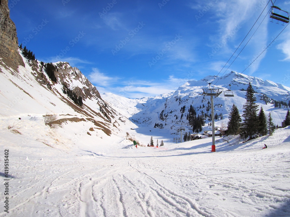 station se ski  Morzines Avoriaz, dans les Alpes de Haute Savoie
