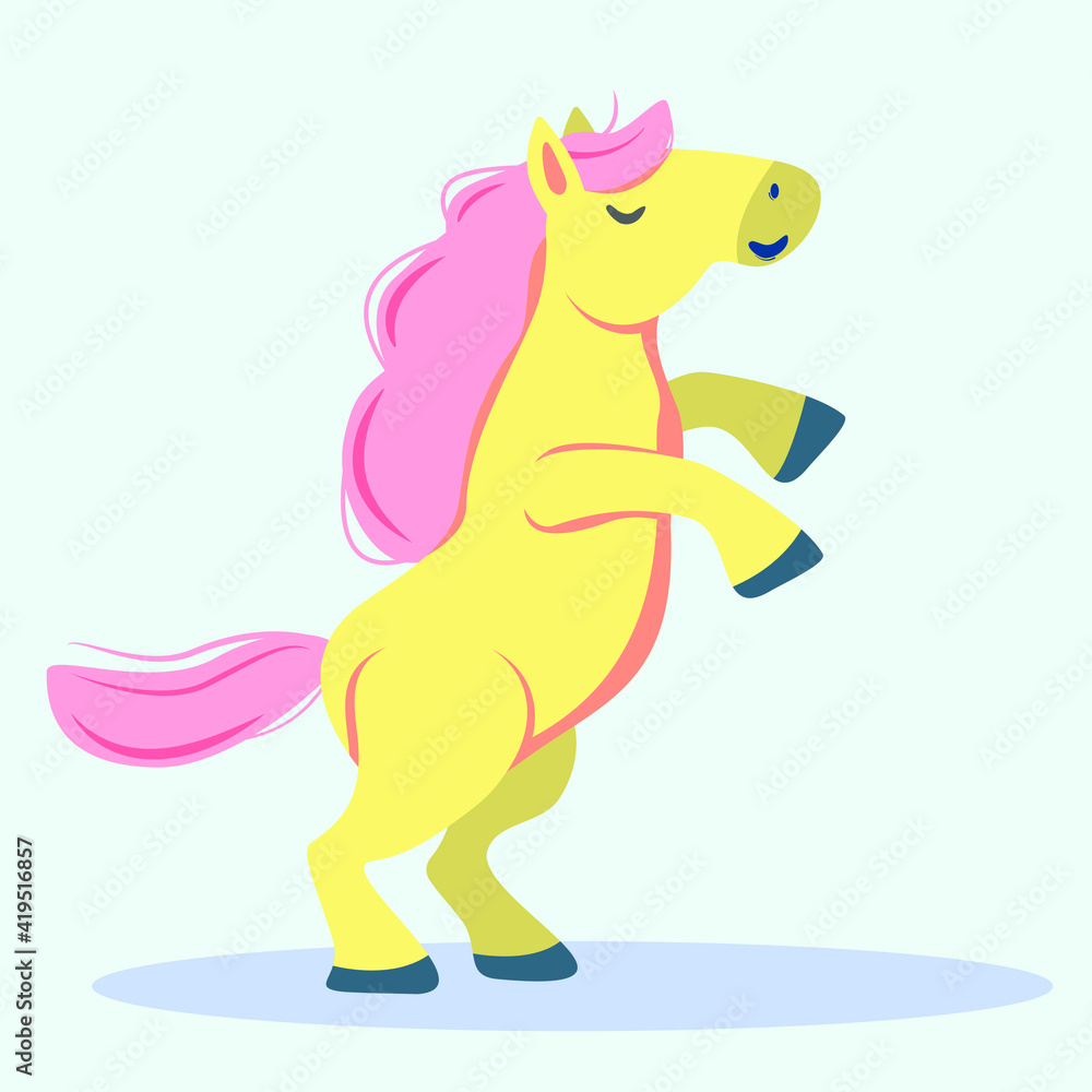 Fototapeta premium cute horse cartoon