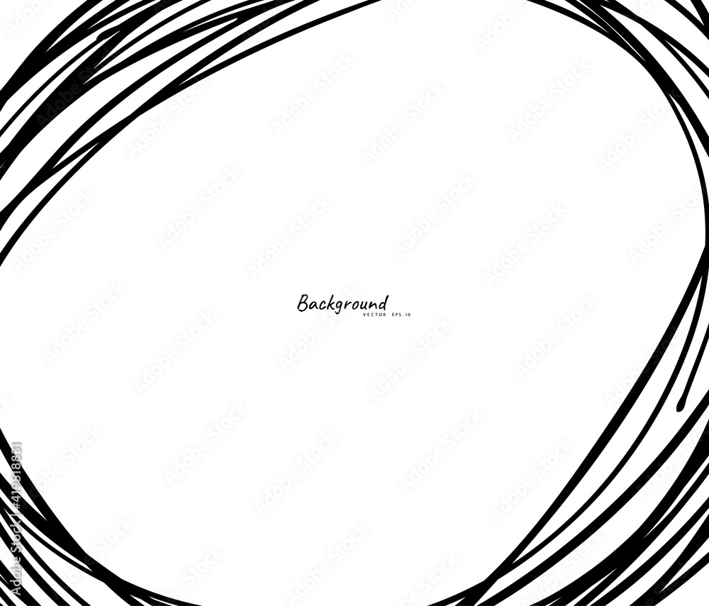 Hand drawn circle line sketch. Vector circular scribble doodle round circles, background design element. Pencil, pen, graffiti bubble, ball draft illustration. - Vector Hand drawn circle line sketch. Vector circular scribble doodle round circles, background design element. Pencil, pen, graffiti bubble, ball draft illustration. - Vector