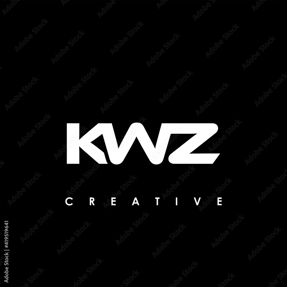 KWZ Letter Initial Logo Design Template Vector Illustration