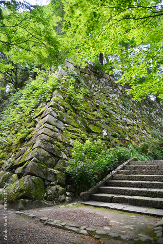 亀山城跡　本丸跡の石垣　京都府亀岡市