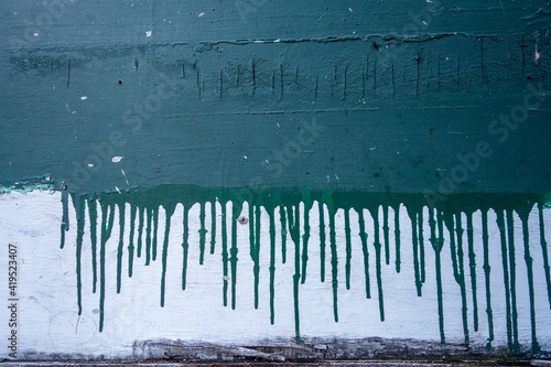 textured grunge background backdrop with green dripping paint marks