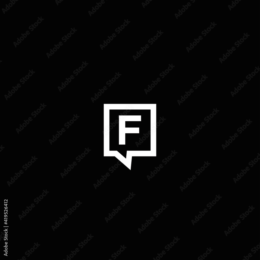Logo Box F letter logo Design Logo Box F letter logo Design