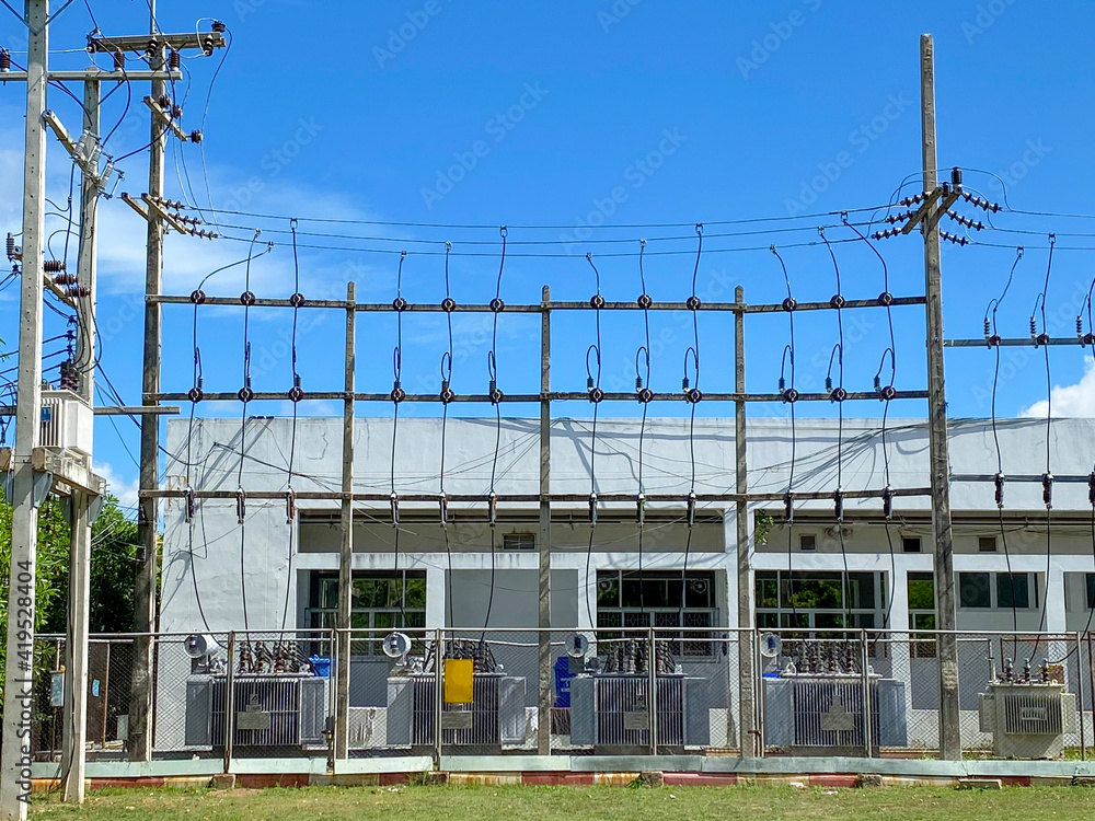 Fototapeta premium power station or wind power plant