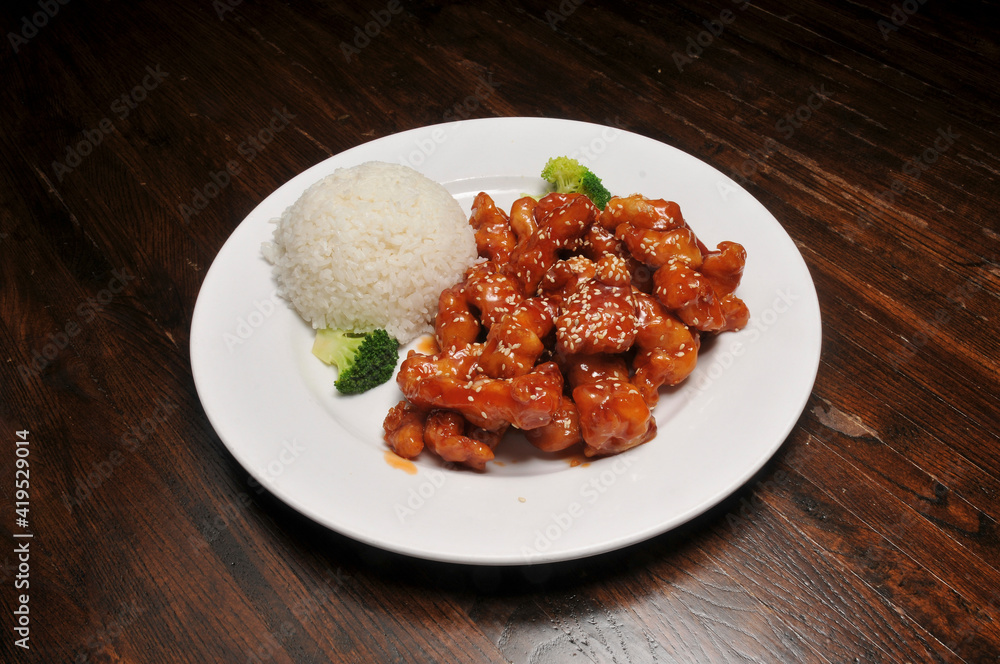 Fototapeta premium Chinese Sesame Chicken
