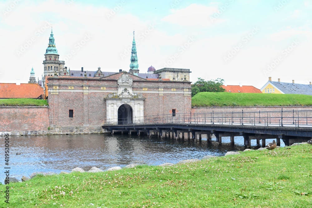 Kronborg is one of the most important Renaissance castles in Northern Europe and has been added to UNESCO's World Heritage Sites list (2000). Located in Helsingor, DENMARK.