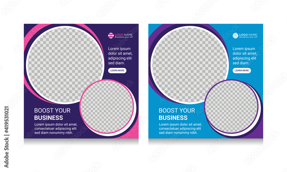 Clean Cercle Social Media Post Design banner Clean Cercle Social Media Post Design banner