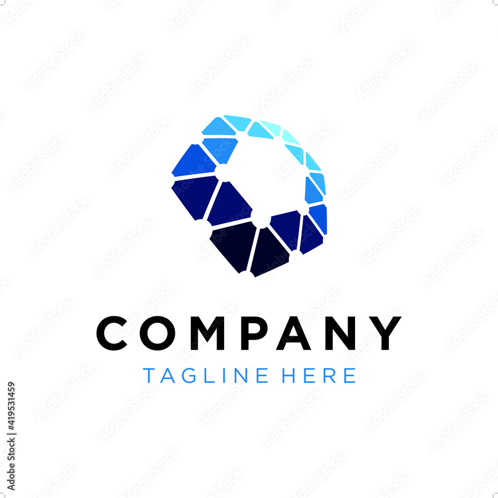 Fototapeta premium Network logo template