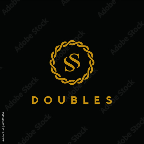 Double S elegant logo template