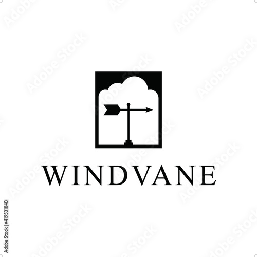 Wind vane logo template