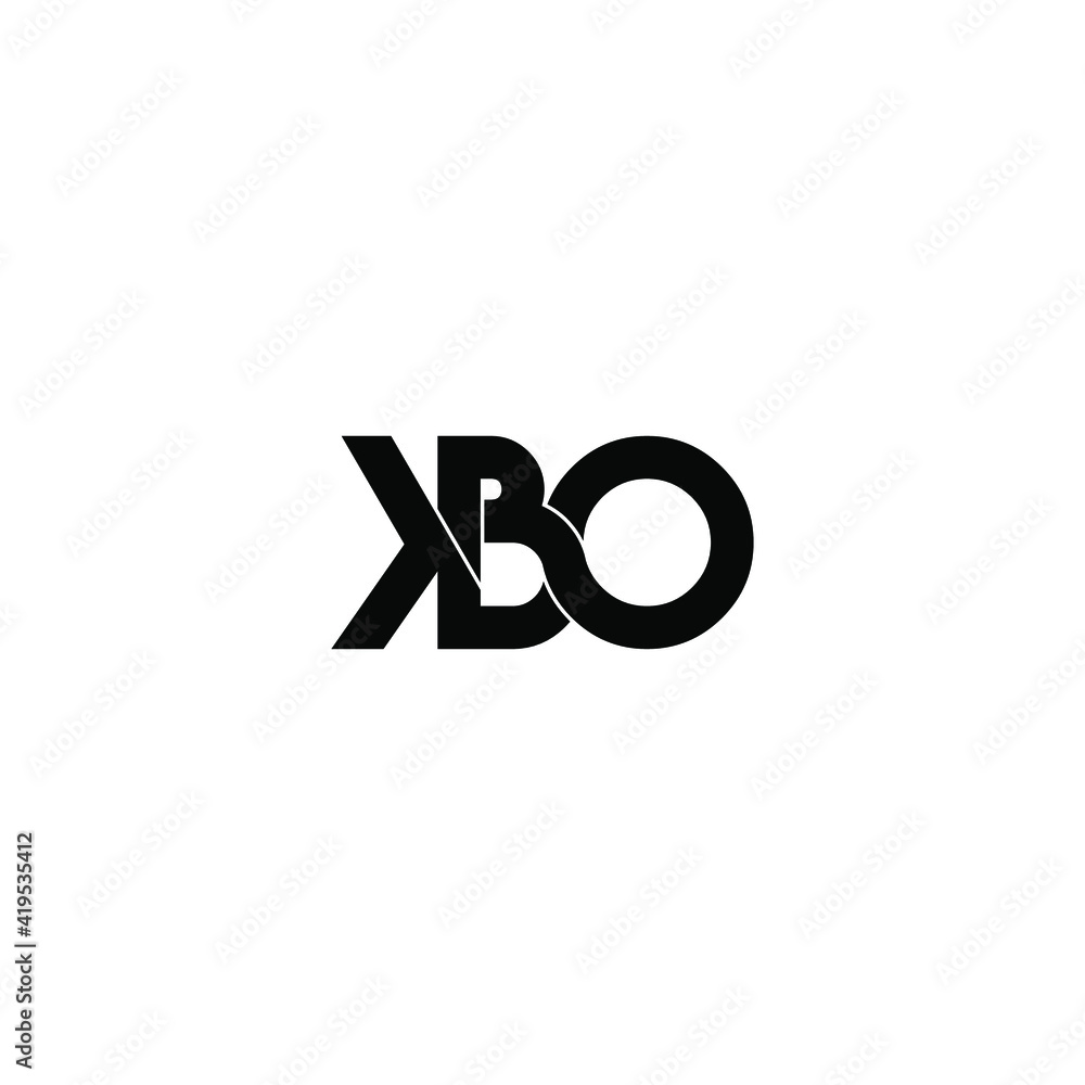 kbo letter original monogram logo design kbo letter original monogram logo design