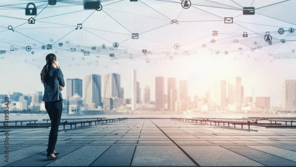 ネットワークイメージ　テレコミュニケーション