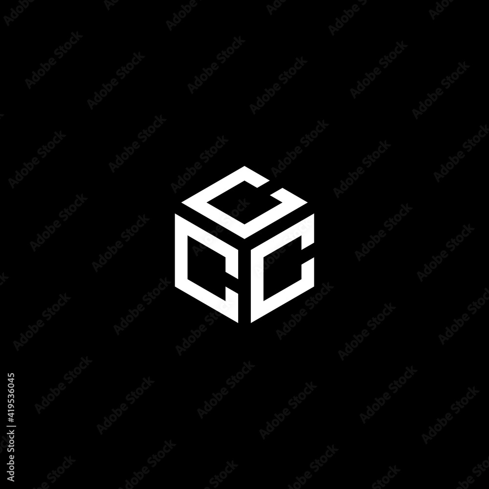 Business logo letter, CCC line, cube. icon design template. geometric isolated monogram. Business logo letter, CCC line, cube. icon design template. geometric isolated monogram.