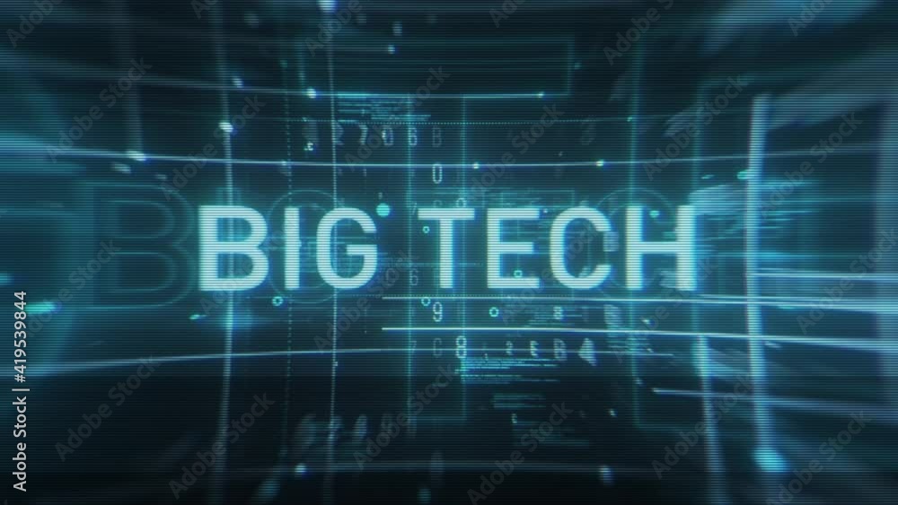 Digital Blue BIG TECH Information Technology Screen Title Background Digital Blue BIG TECH Information Technology Screen Title Background