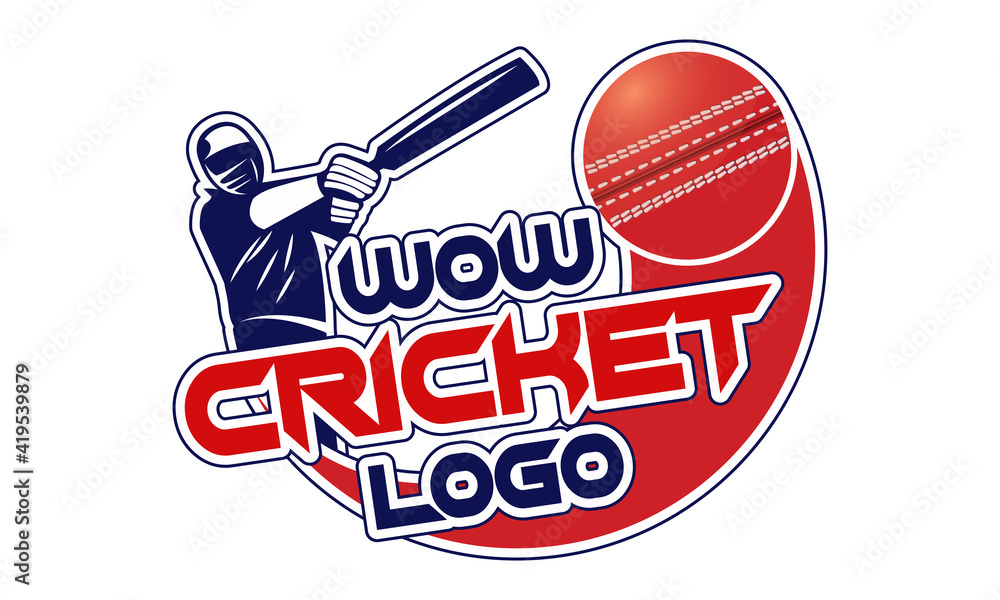 Cricket league logo. Creative cricket icon logo vector. Stock Vector ...