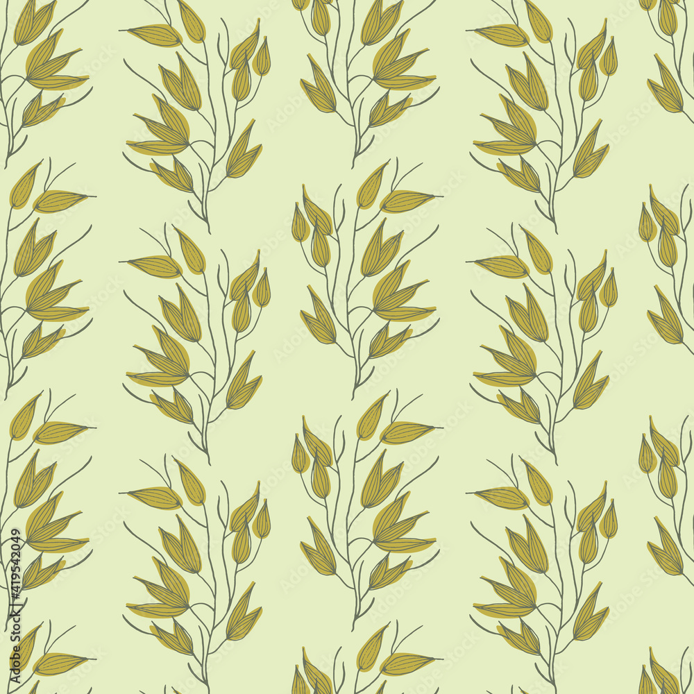 Vector green leaves brunch half tone seamless pattern background. Great use for fabric, wallpaper, giftwrap, wrapping paper and many more. Vector green leaves brunch half tone seamless pattern background. Great use for fabric, wallpaper, giftwrap, wrapping paper and many more.
