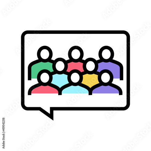 review of customer color icon vector. review of customer sign. isolated symbol illustration