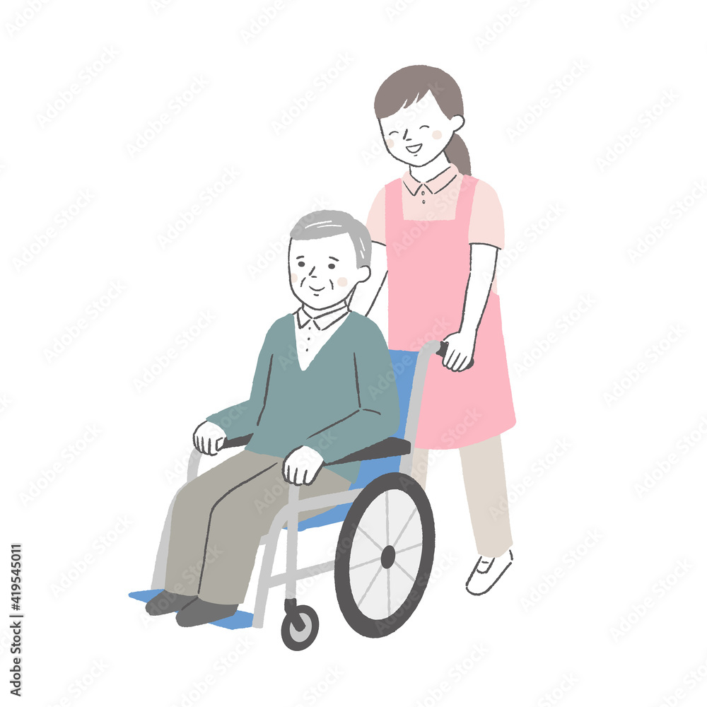 車いす介助／女性ヘルパー