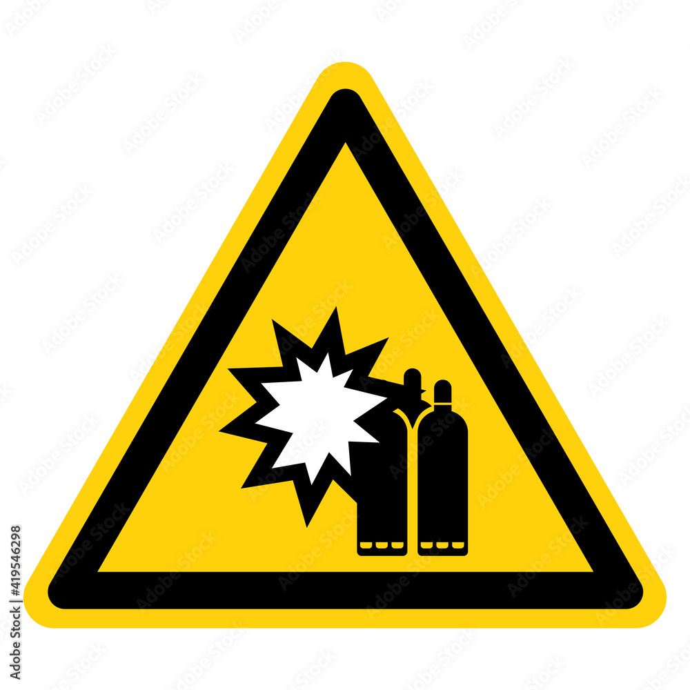 Pressurized Can Cause Severe Injury Lock Out Source Symbol Sign ,Vector Illustration, Isolate On White Background Label. EPS10 Pressurized Can Cause Severe Injury Lock Out Source Symbol Sign ,Vector Illustration, Isolate On White Background Label. EPS10