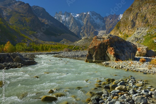 River in mountains photo