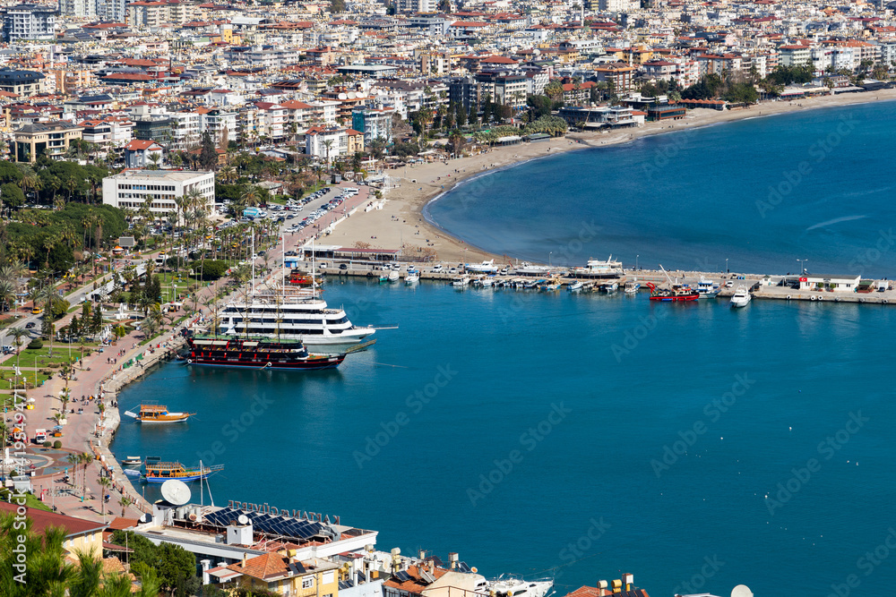 Alanya city. Mediterranean coast. Turkey.