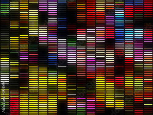 Abstract Music equalizer graphic background, 3d render illustration