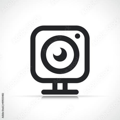Vector webcam icon isolated design