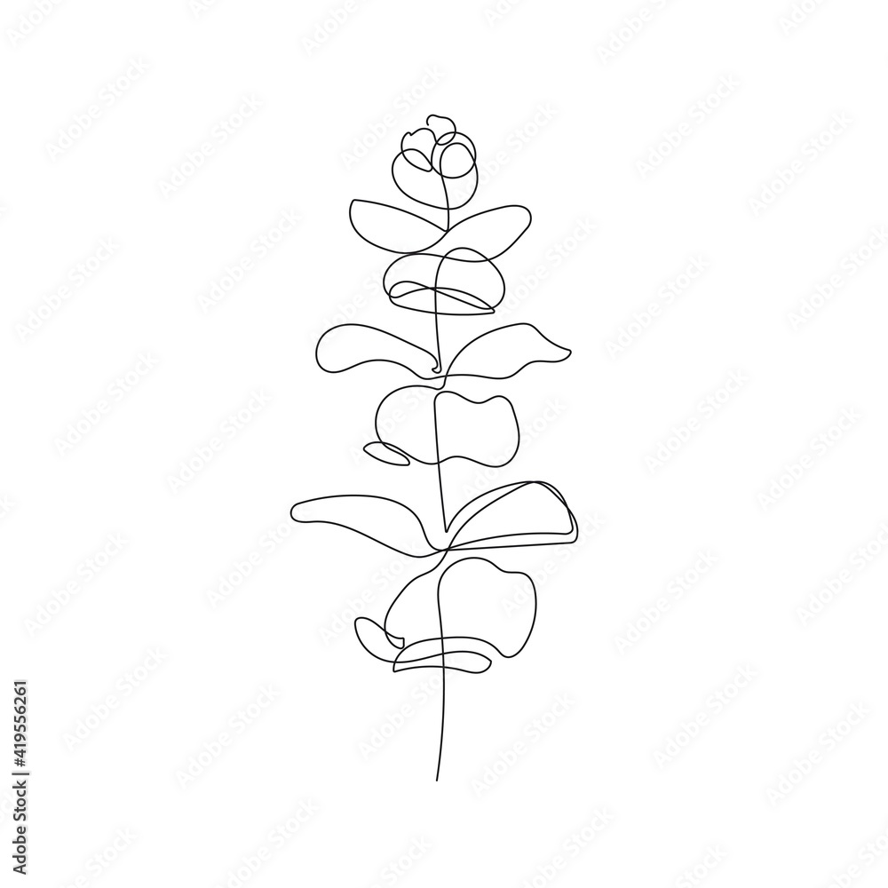 Continuous Line Drawing of Leaves Black Sketch Isolated on White Background. Simple Leaf One Line Illustration. Minimalist Botanical Drawing. Vector EPS 10. Continuous Line Drawing of Leaves Black Sketch Isolated on White Background. Simple Leaf One Line Illustration. Minimalist Botanical Drawing. Vector EPS 10.