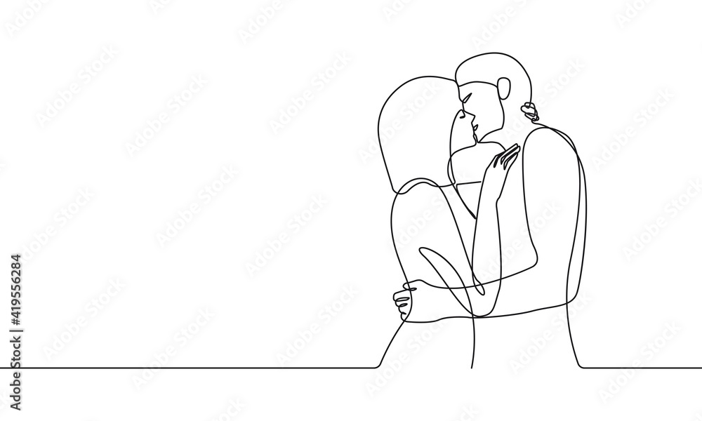 Couple Trendy Line Art Drawing. One Line Couple Illustration. Minimalist Black Lines Drawing. Continuous One Line Abstract Drawing. Modern Scandinavian Design. Vector EPS 10 Couple Trendy Line Art Drawing. One Line Couple Illustration. Minimalist Black Lines Drawing. Continuous One Line Abstract Drawing. Modern Scandinavian Design. Vector EPS 10