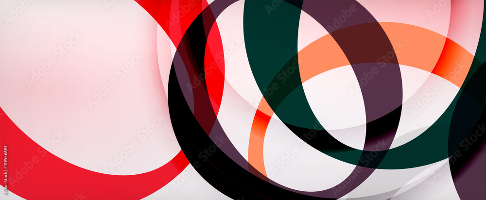 Ring geometric shapes, o letter repetition wallpaper. Abstract background for business or technology presentations, internet posters or web brochure covers Ring geometric shapes, o letter repetition wallpaper. Abstract background for business or technology presentations, internet posters or web brochure covers