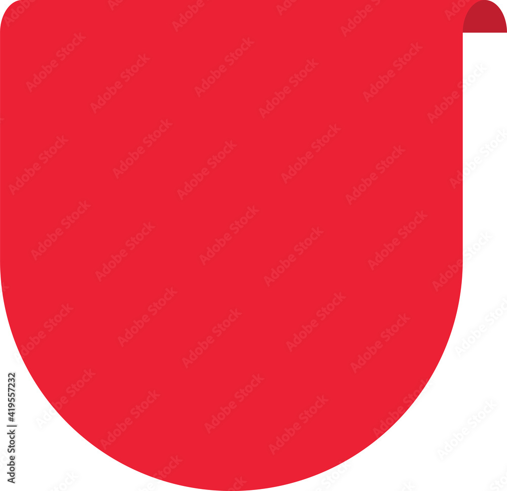 Obraz premium Red badge, label or sticker.
