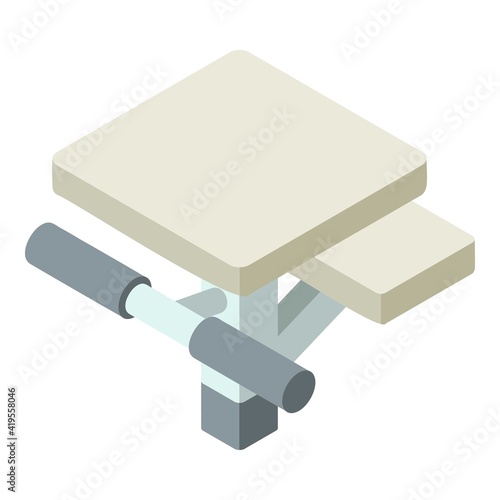 Olympic diving board icon. Isometric of olympic diving board vector icon for web design isolated on white background