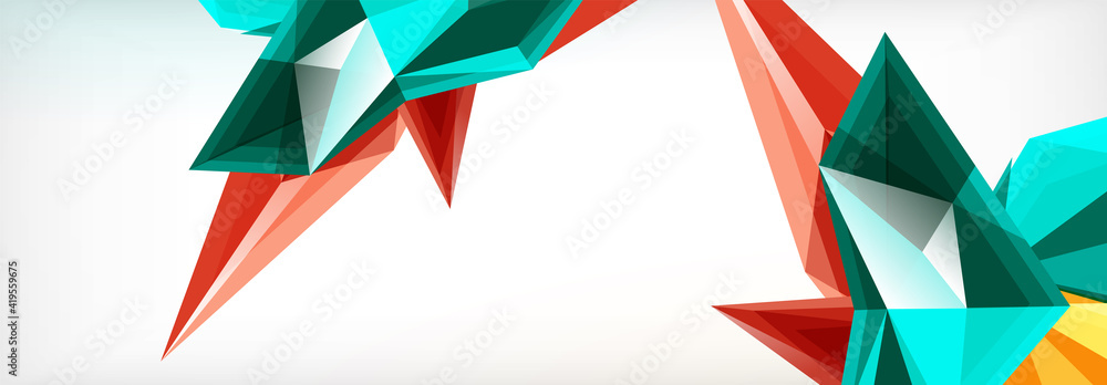 Vector 3d triangles and pyramids abstract background for business or technology presentations, internet posters or web brochure covers Vector 3d triangles and pyramids abstract background for business or technology presentations, internet posters or web brochure covers