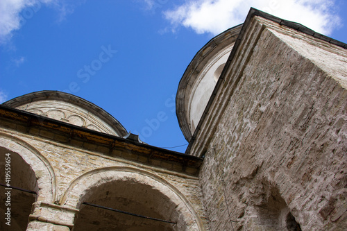 Church of the Assumption of the Blessed Virgin Mary in Ivangorod. Ivangorod Fortress Museum - the first Russian fortress in Russia.