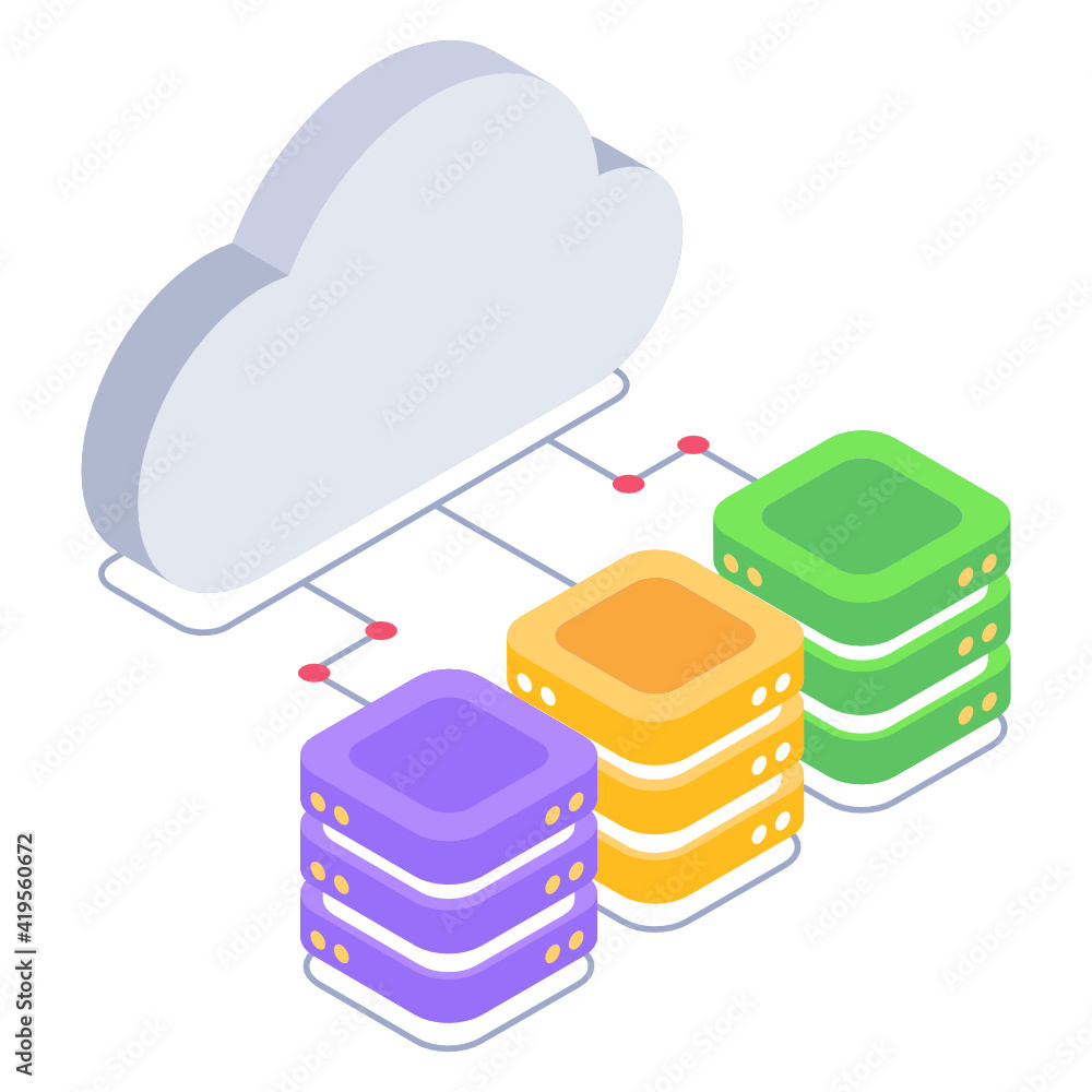 Servers analytics isometric style trendy icon
Servers analytics isometric style trendy icon