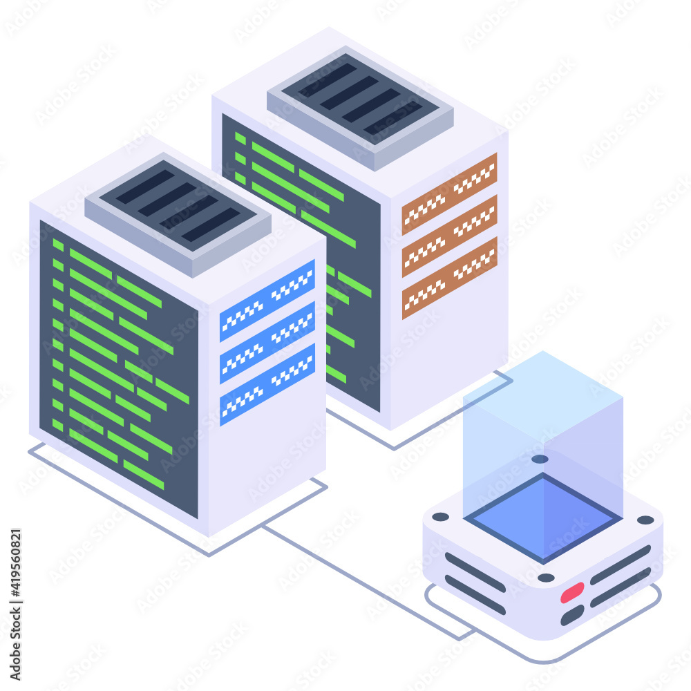 A data protection isometric icon design
A data protection isometric icon design