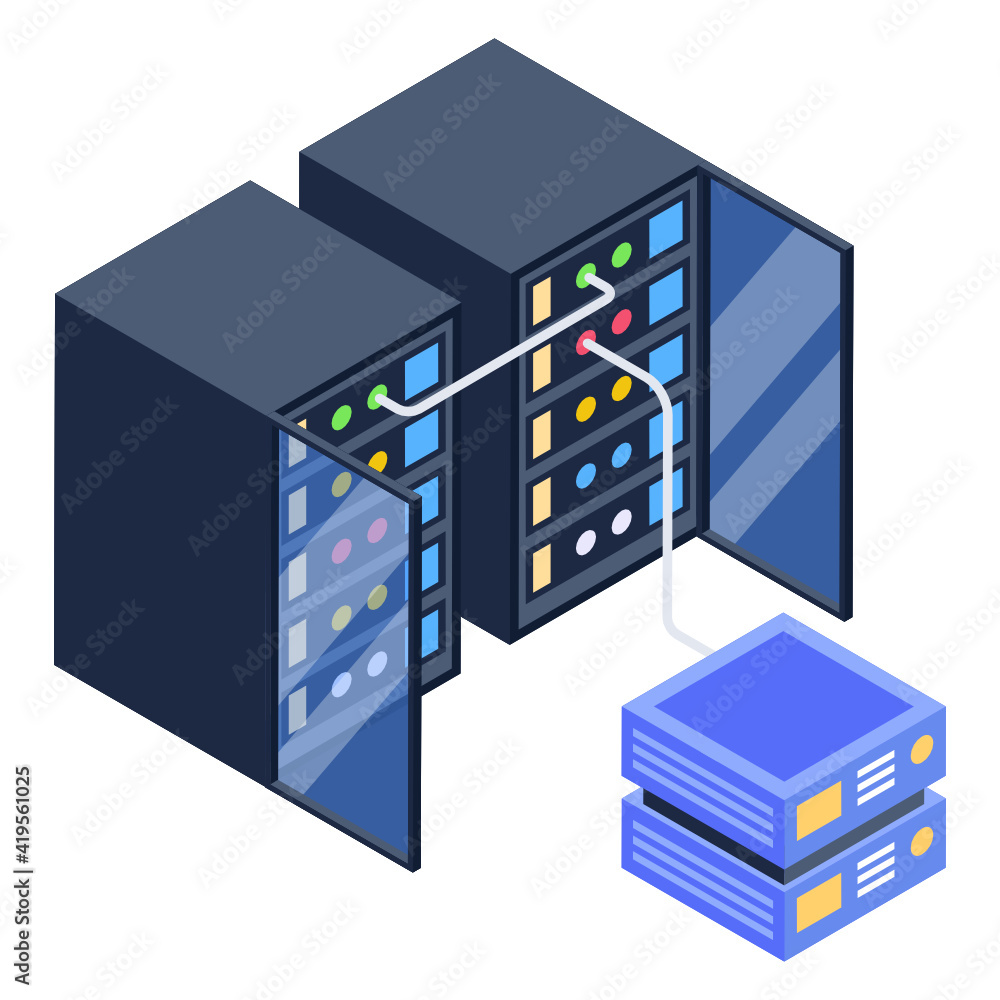 Blockchain servers isometric style icon, editable vector
Blockchain servers isometric style icon, editable vector