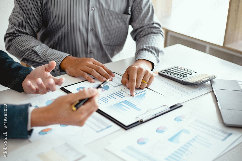 Business People Meeting Design Ideas professional investor working new start up project. Concept. business planning in office