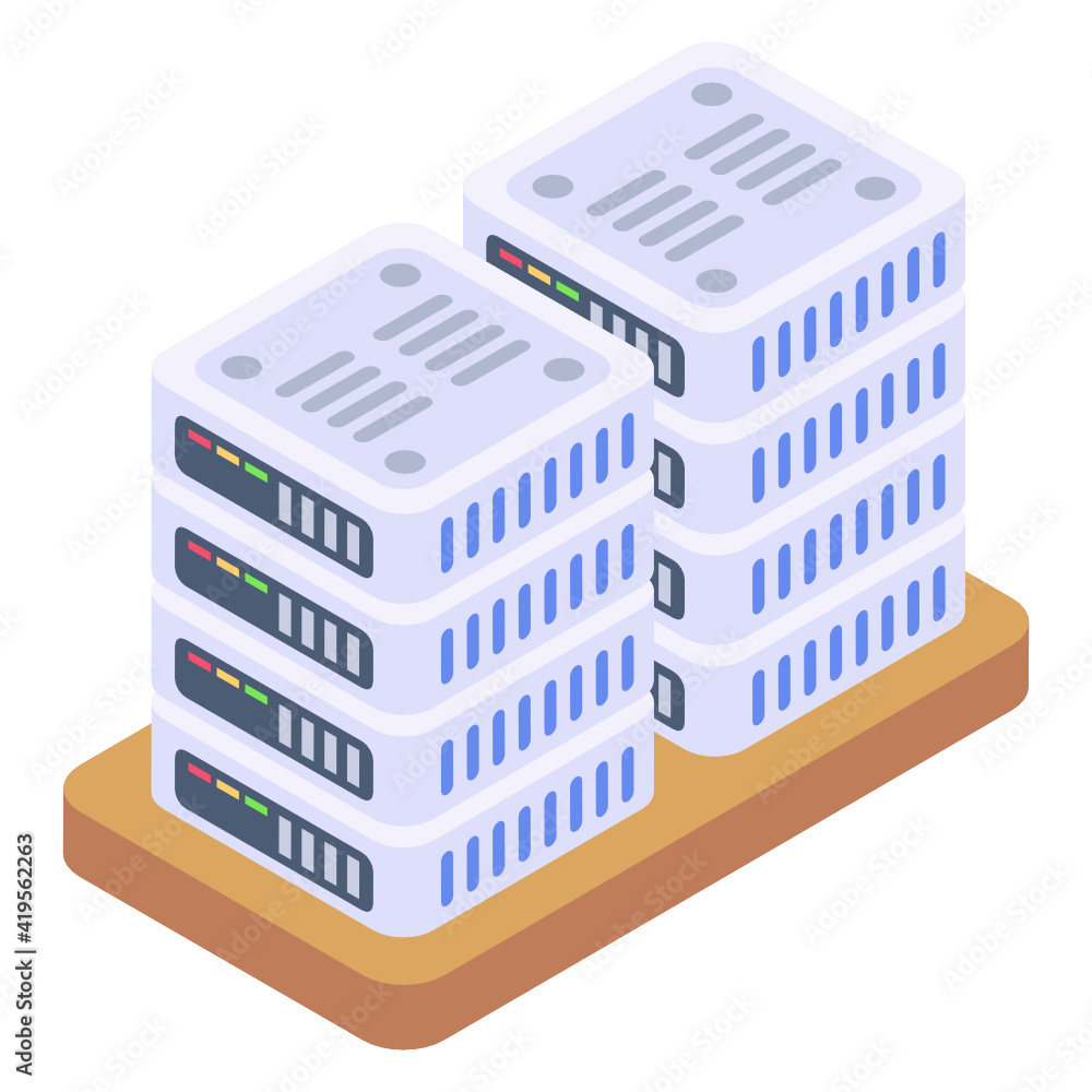 Servers in isometric style icon, editable vector
Servers in isometric style icon, editable vector