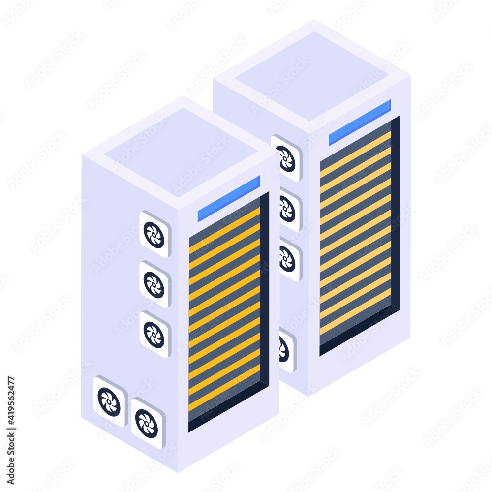 Server racks isometric style editable vector
Server racks isometric style editable vector