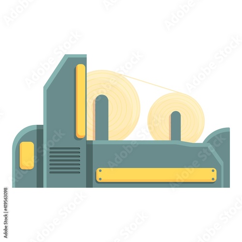 Paper production icon. Cartoon of paper production vector icon for web design isolated on white background