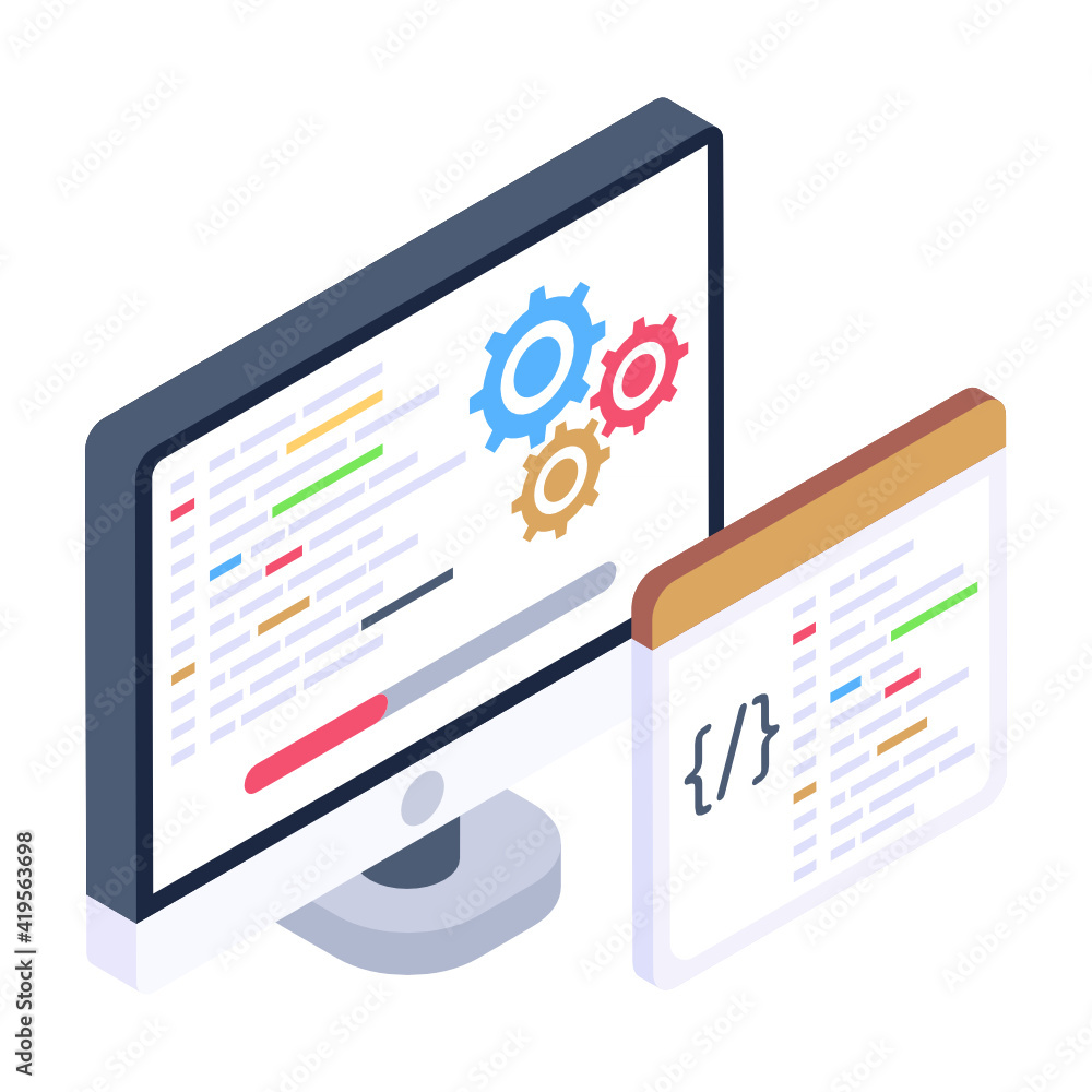 A modern style icon of website infographic
A modern style icon of website infographic