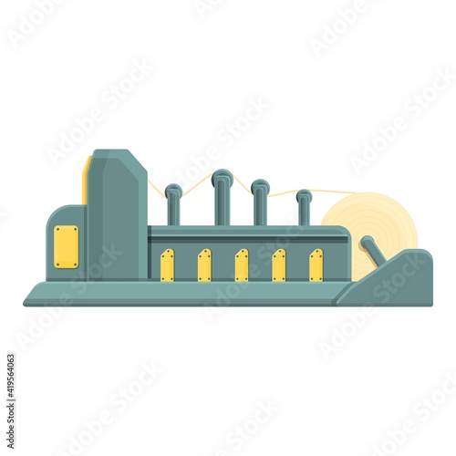 Paper production manufacturing icon. Cartoon of paper production manufacturing vector icon for web design isolated on white background