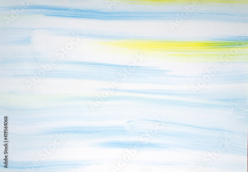 Delicate light blue watercolor background. Hand draw. Sky.