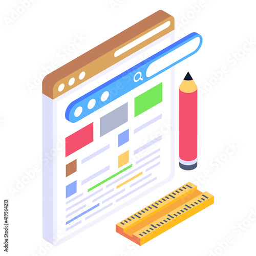 
An icon design of shopping website 

