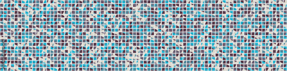 Fototapeta premium Abstract Geometric Pattern generative computational art illustration